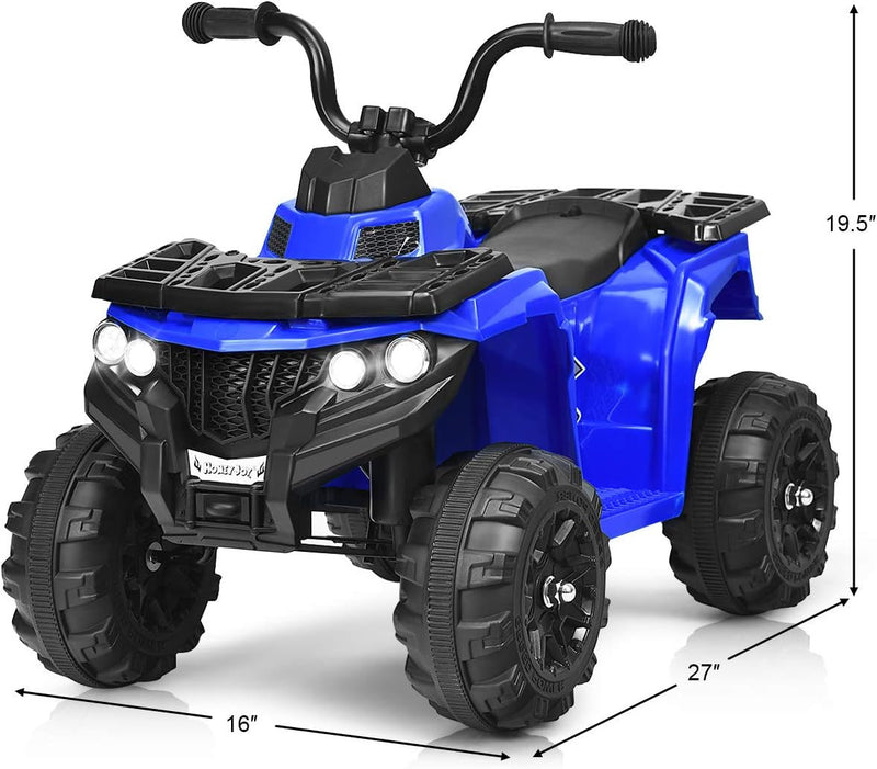 Kids Ride-On 4-Wheel Off-Road ATV Quad with Skid-Resistant Tires Magic Cars 6