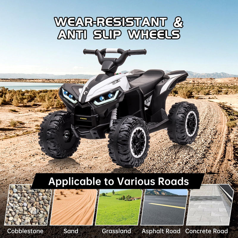 12V Battery-Powered Electric Kids ATV Quad with Remote Control Toy Vehicle Magic Cars 2