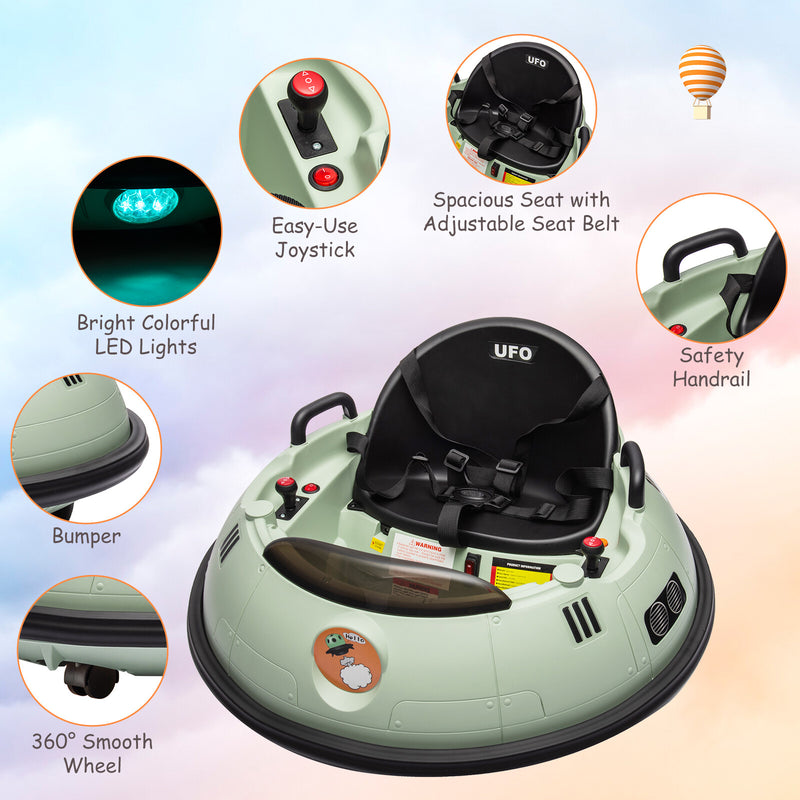 12V Electric Ride-On Bumper Car for Toddlers with Remote Control Magic Cars 6