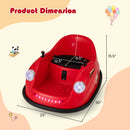 Kids Ride-On Bumper Car with Remote Control, 360-Degree Spin and LED Lights Magic Cars 1