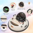 Ride-On Bumper Car with Remote Control, Safety Belt, Music, Flashing Lights, and 360-Degree Spin Magic Cars 3