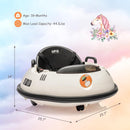 Ride-On Bumper Car with Remote Control, Safety Belt, Music, Flashing Lights, and 360-Degree Spin Magic Cars 7