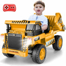 12V Electric Ride-On Dump Truck for Kids with Functional Dump Bed Magic Cars 12