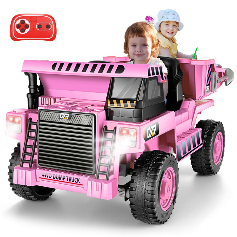 12V Electric Ride-On Dump Truck for Kids with Functional Dump Bed Magic Cars 8