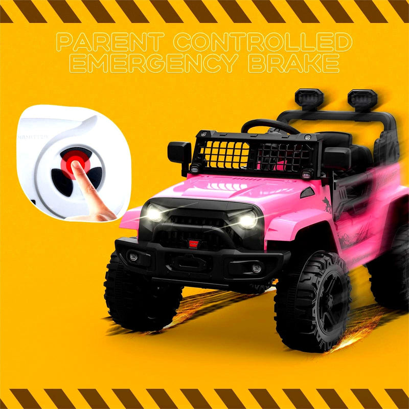 12V Electric Ride-On Kid's Truck with Remote Control and Spring Suspension Magic Cars 14