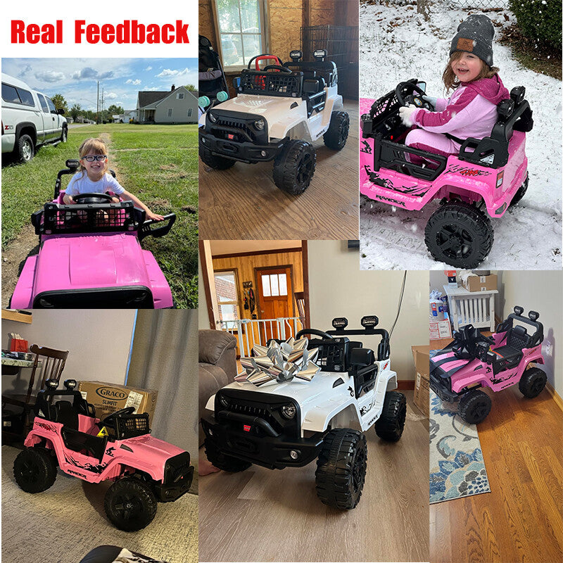 12V Electric Ride-On Kid's Truck with Remote Control and Spring Suspension Magic Cars 7
