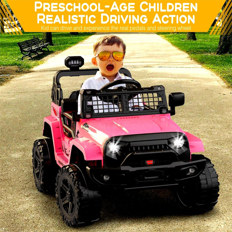 12V Electric Ride-On Kid's Truck with Remote Control and Spring Suspension Magic Cars 9