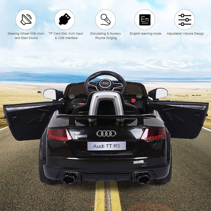 12V Licensed Audi TT RS Ride-On Car Battery-Powered Motorized Vehicle with 2.4G Remote Magic Cars 4
