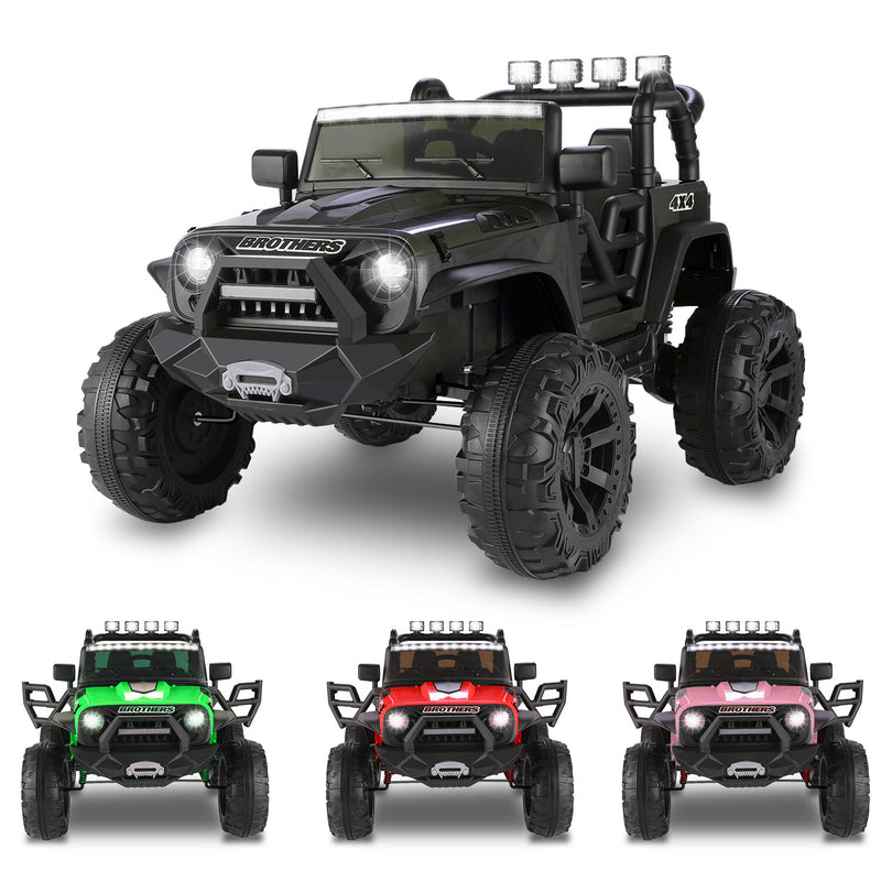 24V/12V Kids Electric Ride-On Truck with Remote Control, 3 Speeds, and LED Lights Magic Cars 12