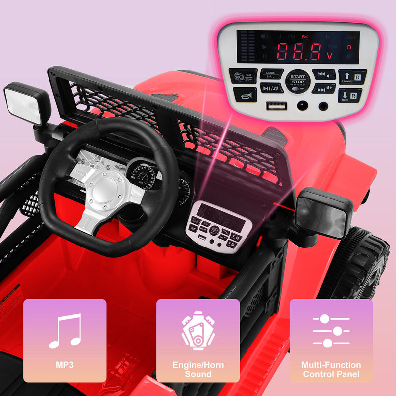 24V/12V Kids Electric Ride-On Truck with Remote Control, 3 Speeds, and LED Lights Magic Cars 22