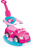 Unicorn Pink 4-in-1 Ride-On Car: Walk, Drive, Rock, and Roll Magic Cars Variant 0