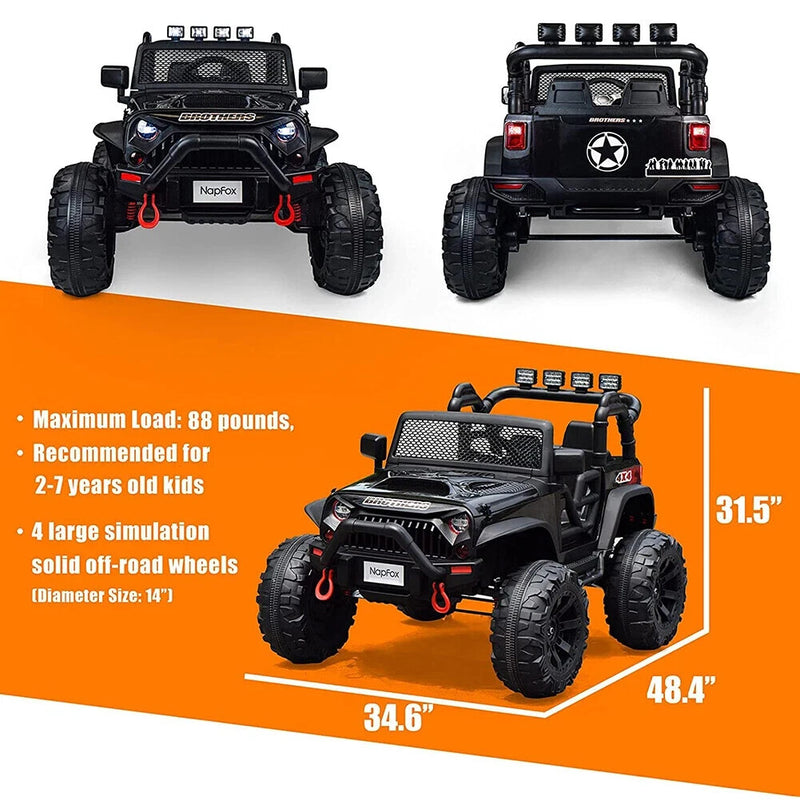48.4" Electric 12V Ride-On Truck for Kids with Remote Control and Battery Powered Wheels Magic Cars 1