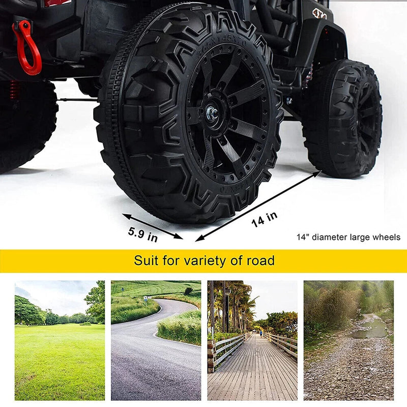 48.4" Electric 12V Ride-On Truck for Kids with Remote Control and Battery Powered Wheels Magic Cars 6