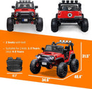 48.4-Inch Electric Ride-On 12V Kids Truck with Remote Control and Battery-Powered Wheels Magic Cars 2