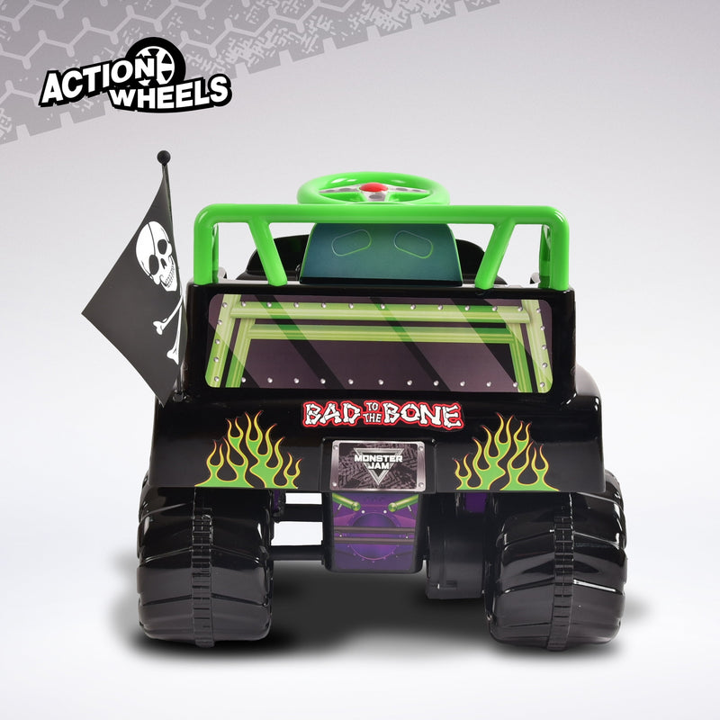 6V Ride-On Grave Digger Monster Truck with Graphics for Boys and Girls 18-36 Months Magic Cars 10
