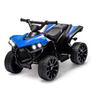Kids Blue Ride-On ATV with 1.8 MPH Max Speed, LED Lights, and Foot Pedal Control Magic Cars 0