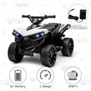 Kids Ride-On ATV with 1.8 MPH Max Speed, LED Lights, Foot Pedal, and Music Magic Cars 3