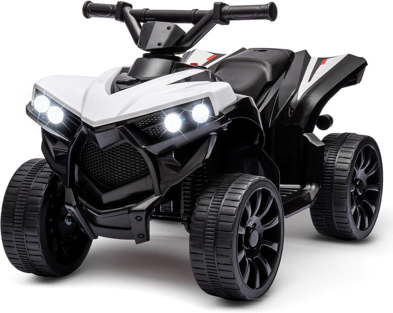 Kids Ride-On ATV with 1.8 MPH Max Speed, LED Lights, Foot Pedal, and Music Magic Cars Variant 0