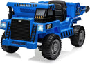 Kids Blue Ride-On Dump Truck with Remote Control and Extra Shovel Magic Cars Variant 0