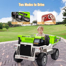 Kids Ride-On Green Dump Truck with Remote Control, Extra Shovel, and Music Features Magic Cars 5