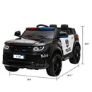 Electric Ride-On Police Car for Kids with 3-Speed Battery, Remote Control, Alarm, and Lights Magic Cars 1