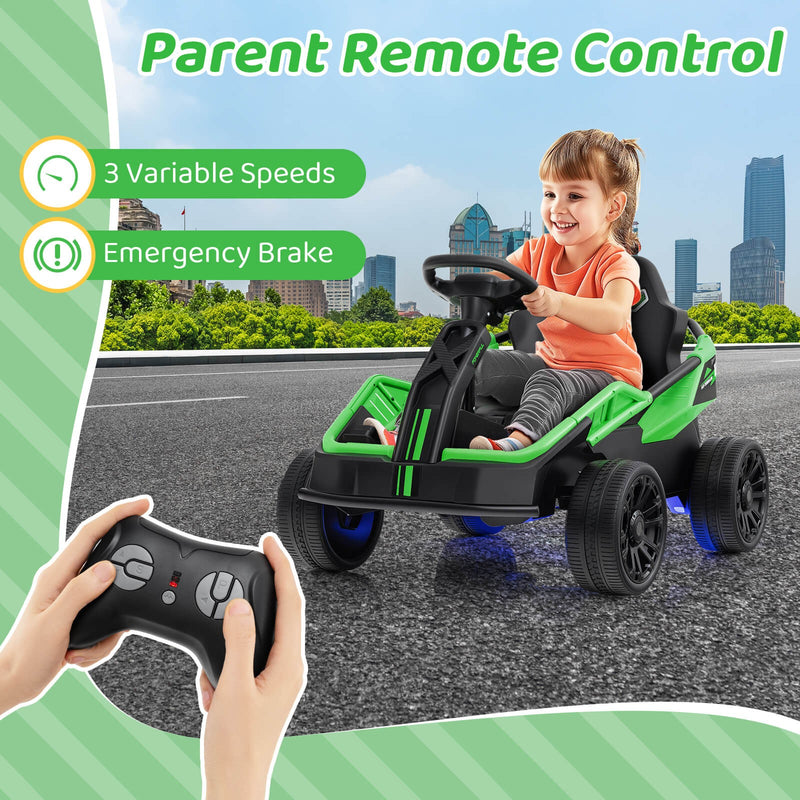 12V Battery-Powered Electric UTV Ride-On Car for Big Kids with Remote Control Green Magic Cars 4
