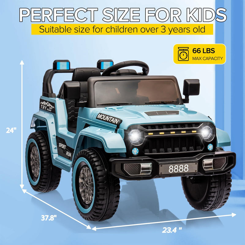12V Battery-Powered Electric 4-Wheeler Ride-On Car for Kids with Remote Control Magic Cars 3