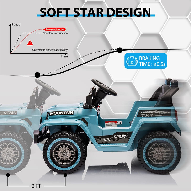 12V Battery-Powered Electric 4-Wheeler Ride-On Car for Kids with Remote Control Magic Cars 6