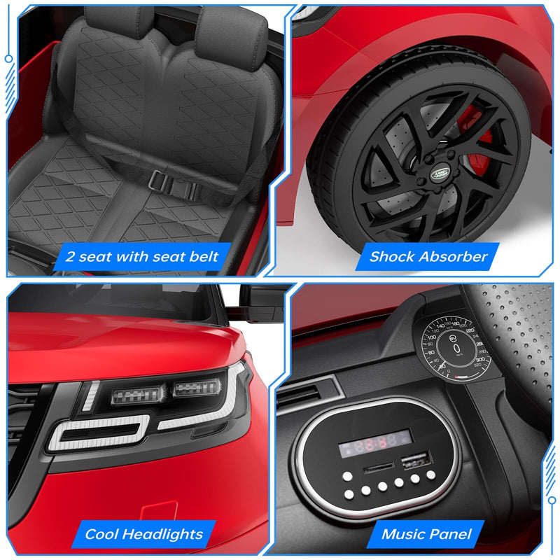 12V Battery-Powered Red Electric Ride-On Car for Kids with Remote Control Magic Cars 4