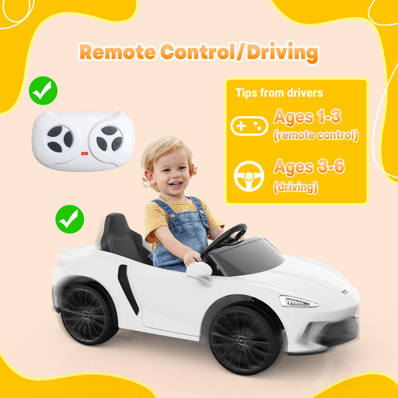 12V Battery-Powered Kids Ride-On Sports Car with Parent Remote Control Magic Cars 12