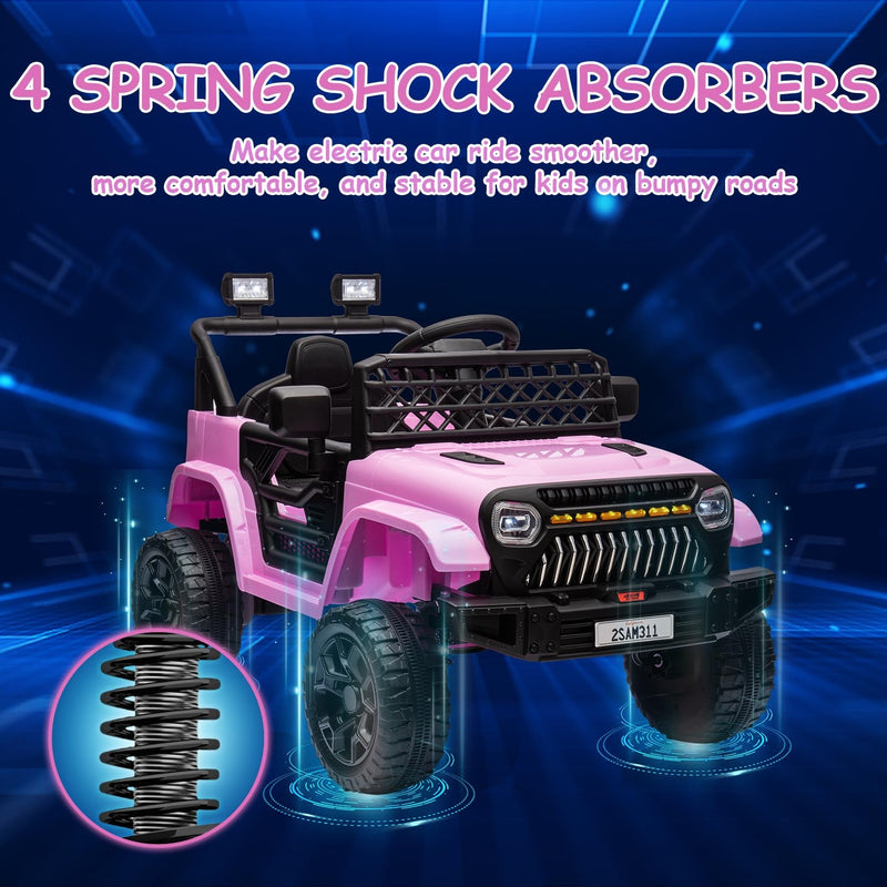 12V Battery-Powered Ride-On Truck Toy for Kids with Remote Control Magic Cars 7