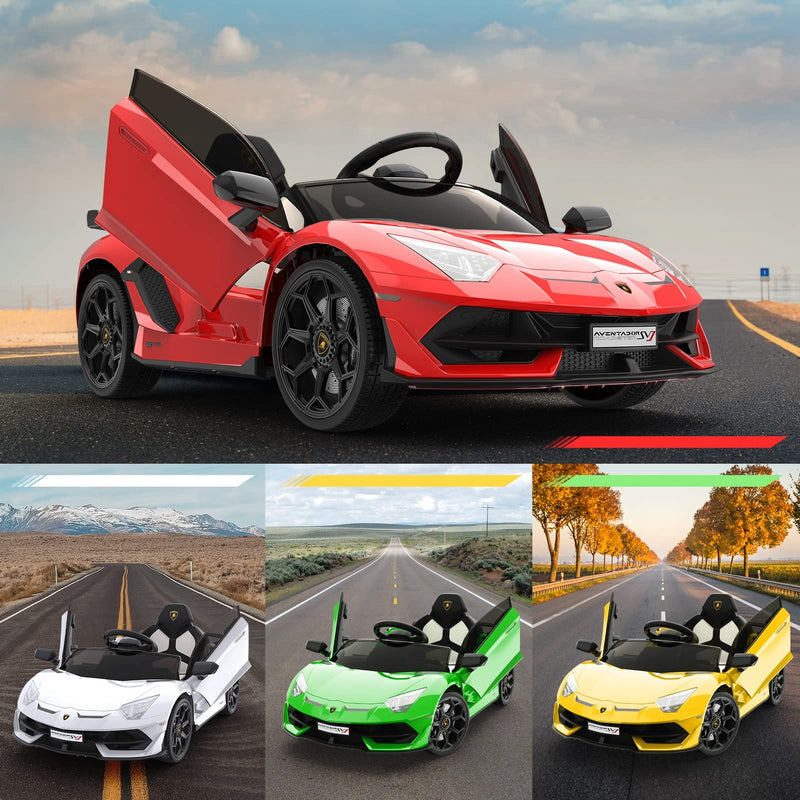 12V Licensed Lamborghini Electric Ride-On Car Toy for Kids with Remote Control and Music Magic Cars 10