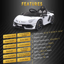 12V Licensed Lamborghini Electric Ride-On Car Toy for Kids with Remote Control and Music Magic Cars 3