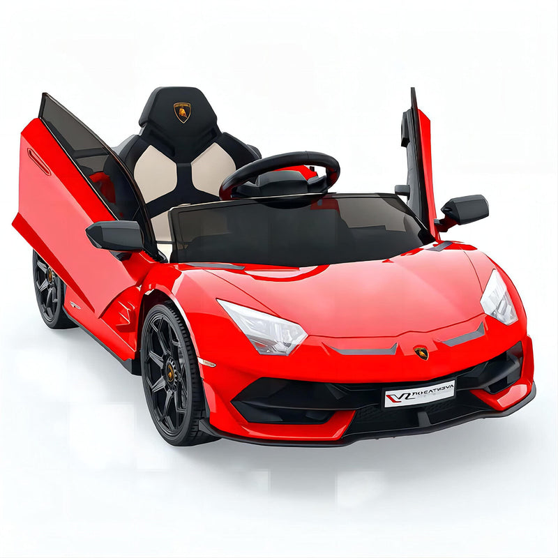 12V Licensed Lamborghini Kids Ride-On Car with Remote Control, 2 Speeds, and LED Headlights Magic Cars 1