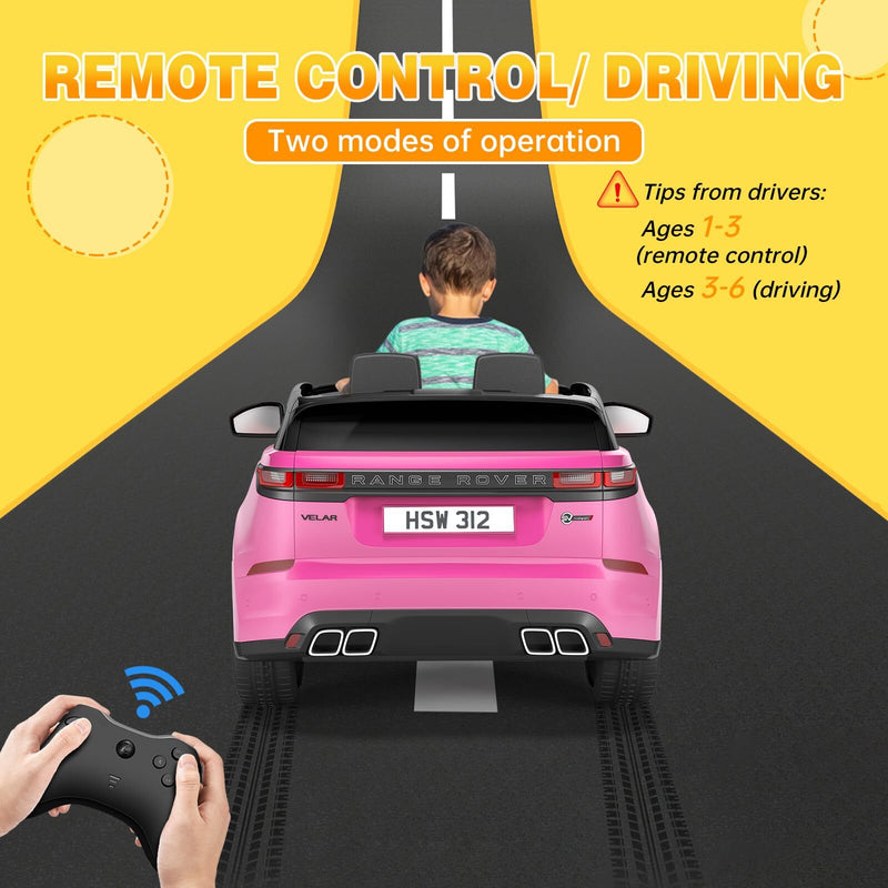 12V Licensed Land Rover Electric Ride-On Car for Kids with MP3 Player Magic Cars 12