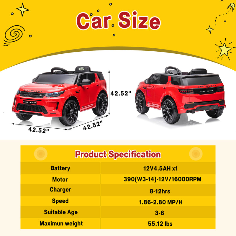 12V Electric Ride-On Car for Kids with Parent Remote Control and Battery-Powered Motor Magic Cars 19