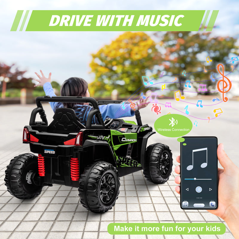 12V Kids Electric Ride-On Truck UTV with Wide Seat and Remote Control Magic Cars 14