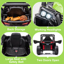 12V Kids Electric Ride-On Truck UTV with Wide Seat and Remote Control Magic Cars 15