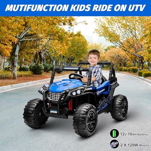 12V Kids Electric Ride-On Truck UTV with Wide Seat and Remote Control Magic Cars 5