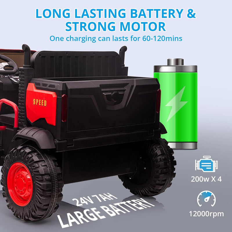 Electric Ride-On UTV Car for Kids and Babies with Remote Control and Dump Function Magic Cars 4