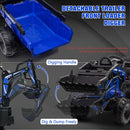 Electric Ride-On Excavator and Bulldozer Vehicle with Trailer for Kids Magic Cars 14