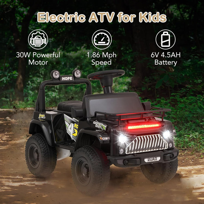 6V Battery-Powered Electric Ride-On Jeep Truck for Toddlers and Kids Magic Cars 4