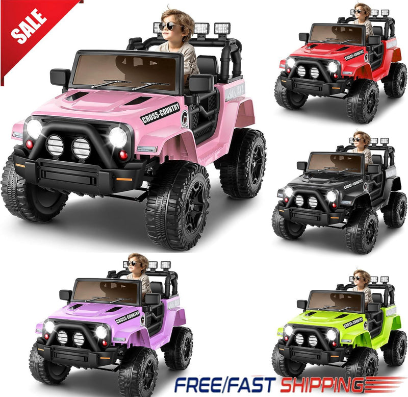 12V Kids Electric Ride-On Jeep with Remote Control, 3 Speeds, and LED Lights Magic Cars 1