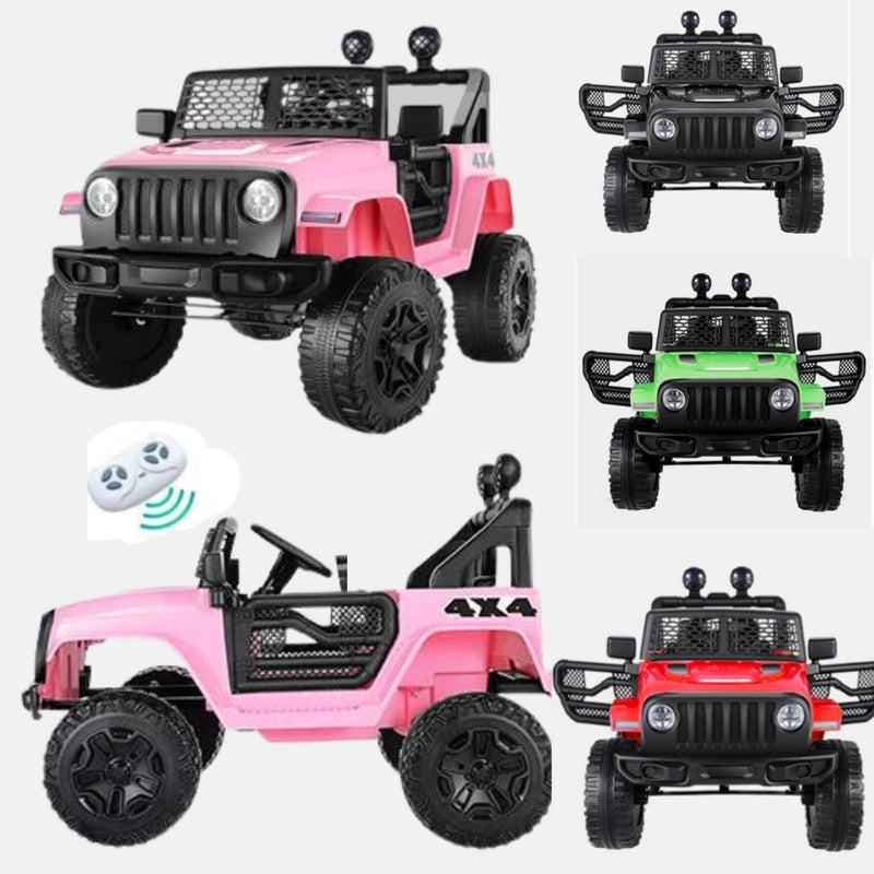 Kids Electric Ride-On Jeep Car 12V/24V with Remote Control, 3 Speeds, LED Lights, AUX and USB Ports Magic Cars 7