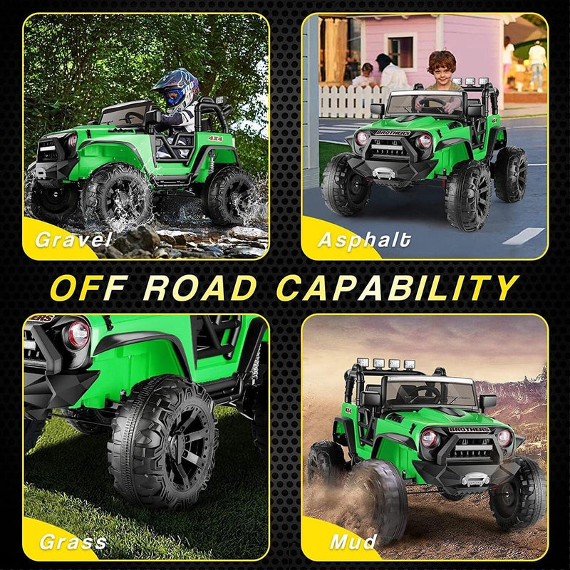24V/12V Kids Electric Ride-On Jeep with Remote Control, 3 Speeds, and LED Lights Magic Cars 2