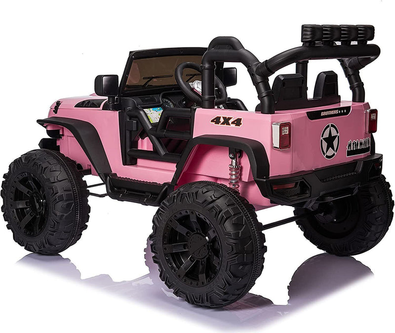 24V Kids Electric Ride-On Jeep Car with Remote Control, 2-Seater and LED Lights Magic Cars 15