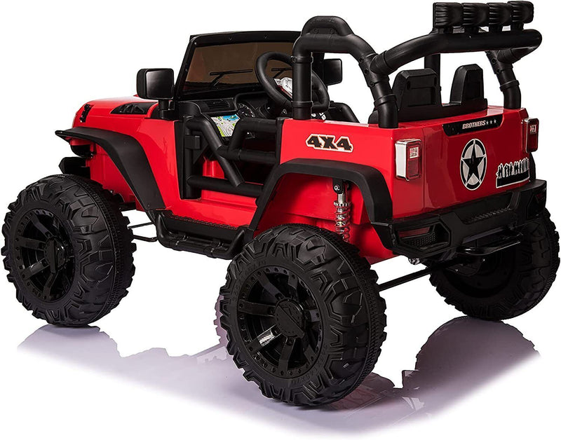 24V Kids Electric Ride-On Jeep Car with Remote Control, 2-Seater and LED Lights Magic Cars 4
