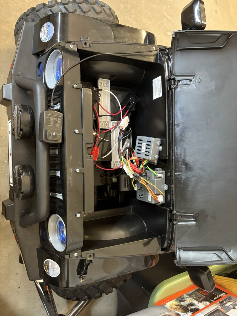 24V Kids Electric Ride-On Jeep Toy with 3 Speeds, Remote Control, and LED Lights Magic Cars 2