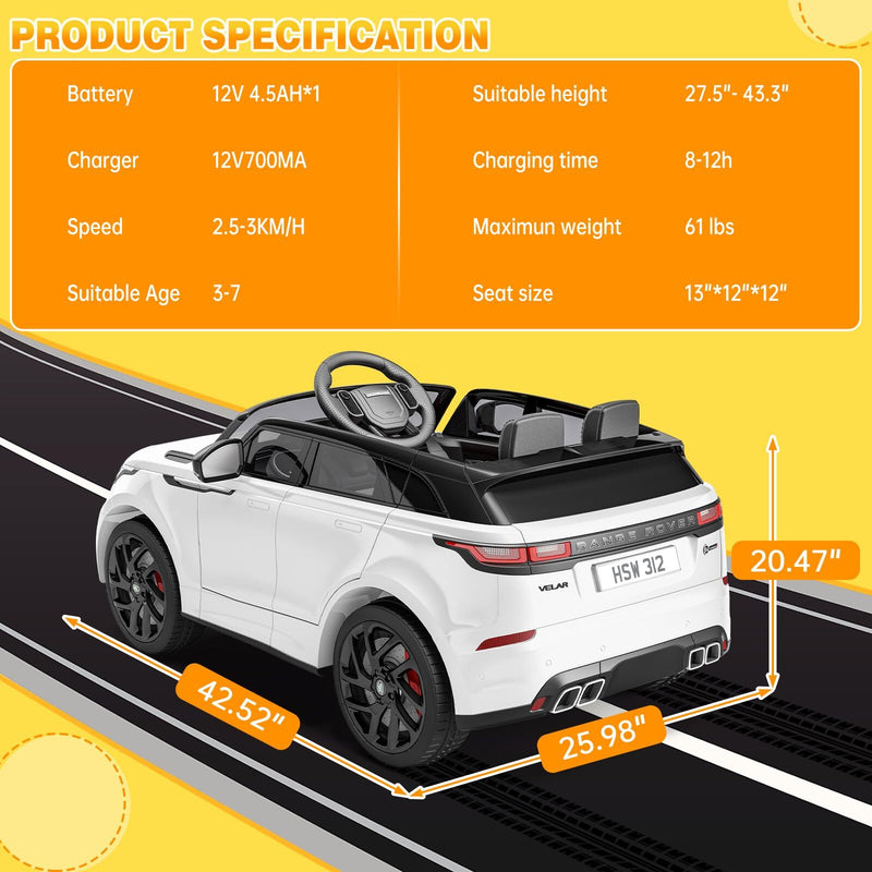 12V Battery-Powered Electric Ride-On Car for Kids with MP3 Player and Remote Control Magic Cars 10