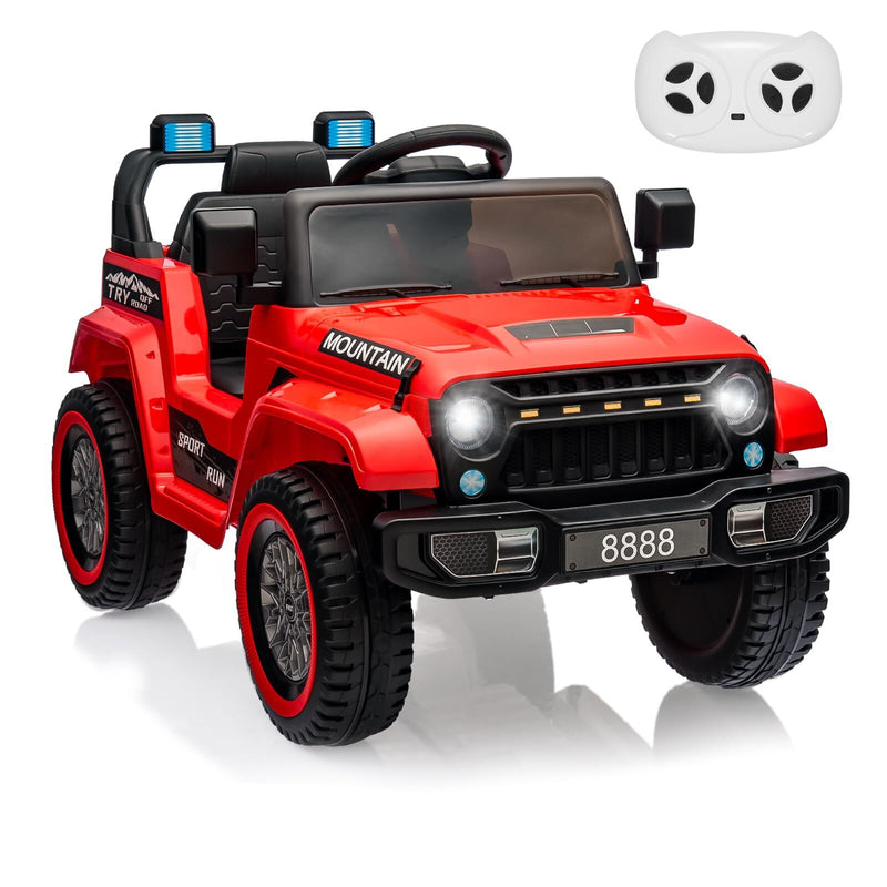 12V Kids Electric Ride-On Truck with 3 Speeds, LED Lights, Music, and MP3 Player Magic Cars 12